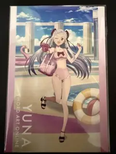 ソードアートオンライン ソフマップコラボ　特典ポストカード　ユナ　ミト　おまけ