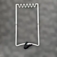 ホワイトワイヤーゴミ袋ホルダー