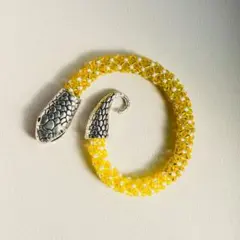 ビーズチューブクロッシェ / イエロースネーク
