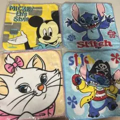 ディズニーハンカチ4枚セット