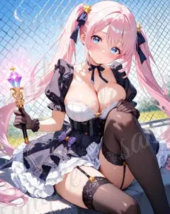 b454 美少女 かわいい イラスト 下着 コスプレ セクシー A4ポスター