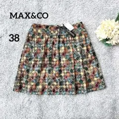 MAX&CO 新品タグ付き　ミニスカート　くすみカラー　ストレッチ　薄手