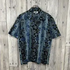 OLD PIKO 90s ピコ オープンカラー 半袖 ドレス アロハ シャツ M