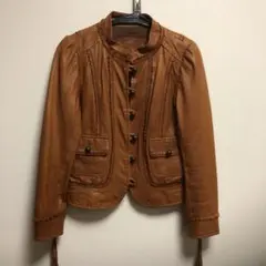 キャメル色が美しい Grace continental レザージャケット
