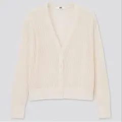 ハイツイストコットンショートカーディガン(長袖)