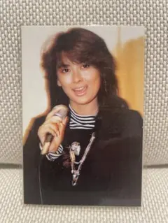 当時物　中山美穂　ブロマイド　ラミネートカード　カレンダー　昭和アイドル