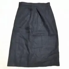 90's BURBERRY'S 麻 リネン100% スカート 9(M) w64