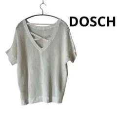 DOSCH ドスチ　半袖　サマーニット　メッシュ　白　M