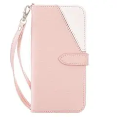 ✨iPhoneSE2 iPhone7 手帳型 ケース ストラップ付き ピンク