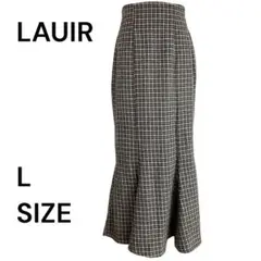 【8月末削除】美品☆LAUIR※ラウアー※スリットマーメイドロングスカート(L)