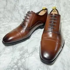 【やや美品】madras MODELLO 革靴 茶 26cm 内羽根