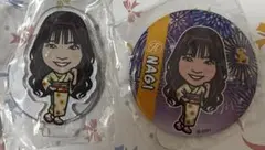 NAGI★若鷹ガチャ ハニーズ缶バッジ&アクリルスタンド ソフトバンクホークス