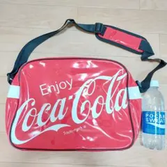 『未使用・匿名発送』Coca-Cola エナメルショルダーバッグ レッド　タグ付