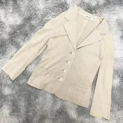 リネン混！未使用級『COMME CA DU MODE』テーラードジャケット　M