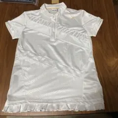 adidas レディース ゴルフ ポロシャツ L ホワイト