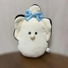 つぶらな瞳の　べびーなまがき　 がま口　ポーチ　牡蠣　ぬいぐるみポーチ