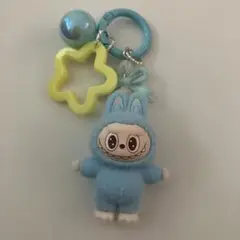 ラブブキーホルダーブルー