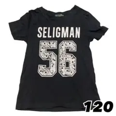 ★Seligman 56 プリント Tシャツ 黒