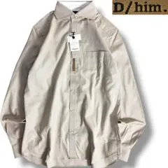 J6076 新品 D/him. ドレスシャツ グレー系 48