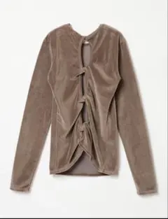 トップス THE SHISHIKUI Twist velor / BROWN THE SHISHIKUI Twist