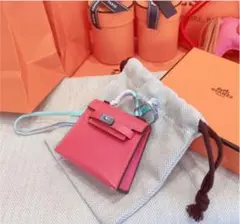 エルメス 正規 定価80万 ミニケリー チャーム キーホルダー ストラップ
