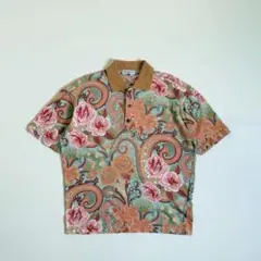 【VALENTINO】1990s All-Pattern Polo Shirt