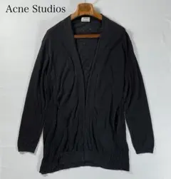 【麻100%】 Acne Studios ロングカーディガン ブラック
