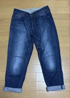 ロールアップデニムパンツ　しまむら　夏デニム