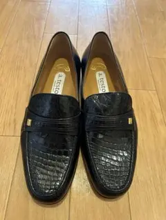 a.testoni ア・テストーニ クロコダイルレザー ローファー