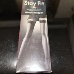 Stay Fit シリコンストッパー 太ももた丈　網タイツ　ブルー