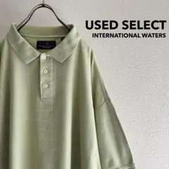 古着 “INTERNATIONAL WATERS” Plaid Polo