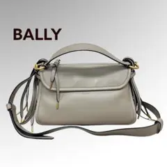 BALLY バリー フリンジ タッセル ロゴ フラップ 2wayショルダーバッグ