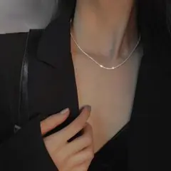 ジプソフィラ ネックレス S925 40cm 鎖骨 美ライン