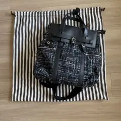 【美品】ヘンリベンデル ジェットセッター3way リュック冬向けツイードデザイン