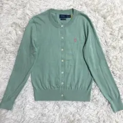 【美品】ポロラルフローレン カーディガン クルーネック ポニー刺繍 25SS
