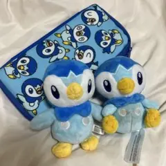ポッチャマ ぬいぐるみ2体セットとポーチ
