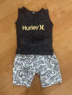 Hurley タンクトップとトラ柄ショートパンツセット XS 90