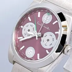 【電池新品】ポールスミス　アトミック　メンズ　腕時計　デイデイト　24時間表示 電池新品】ポールスミス アトミック メンズ 腕時計 デイデイト
