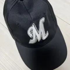 Marines キャップ 黒 Mの刺繍