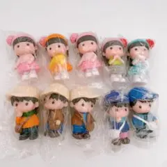 ミニチュア ペア 男の子 女の子 フィギュア 置物 卓上 インテリア 人形