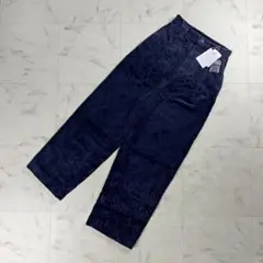 新品 シティショップ タック入り コーデュロイパンツ 紺 サイズ36*UC44