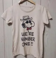 スヌーピー 半袖Tシャツ WE'RE NUMBER ONE!!