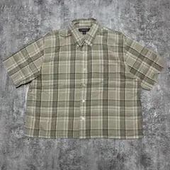 OLD 短丈　ショート丈　チェックシャツ　cityboy 古着　ボックス