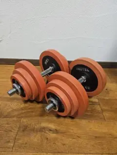 セット① IROTEC ラバーダンベル40KGセット（片手20KG×2個）