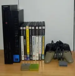 【動作確認済】PlayStation2 本体 SCPH-50000 ソフト8本付