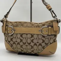 【良品】COACH コーチ シグネチャー ハンドバッグ ショルダーバッグ