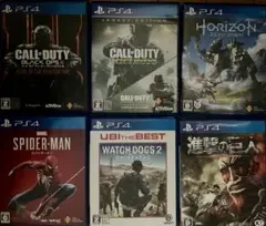 PS4ゲームソフト6本セット