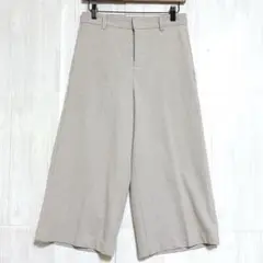 LADISION ワイドパンツ ウエストゴム　【美品】　ライトグレー　M 秋冬