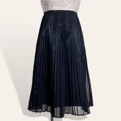 ❤️美品 ニューヨーカー カーキ シアープリーツ レイヤードミディスカート S