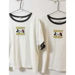 ミッキー&ミニー 半袖Tシャツ 2枚セット